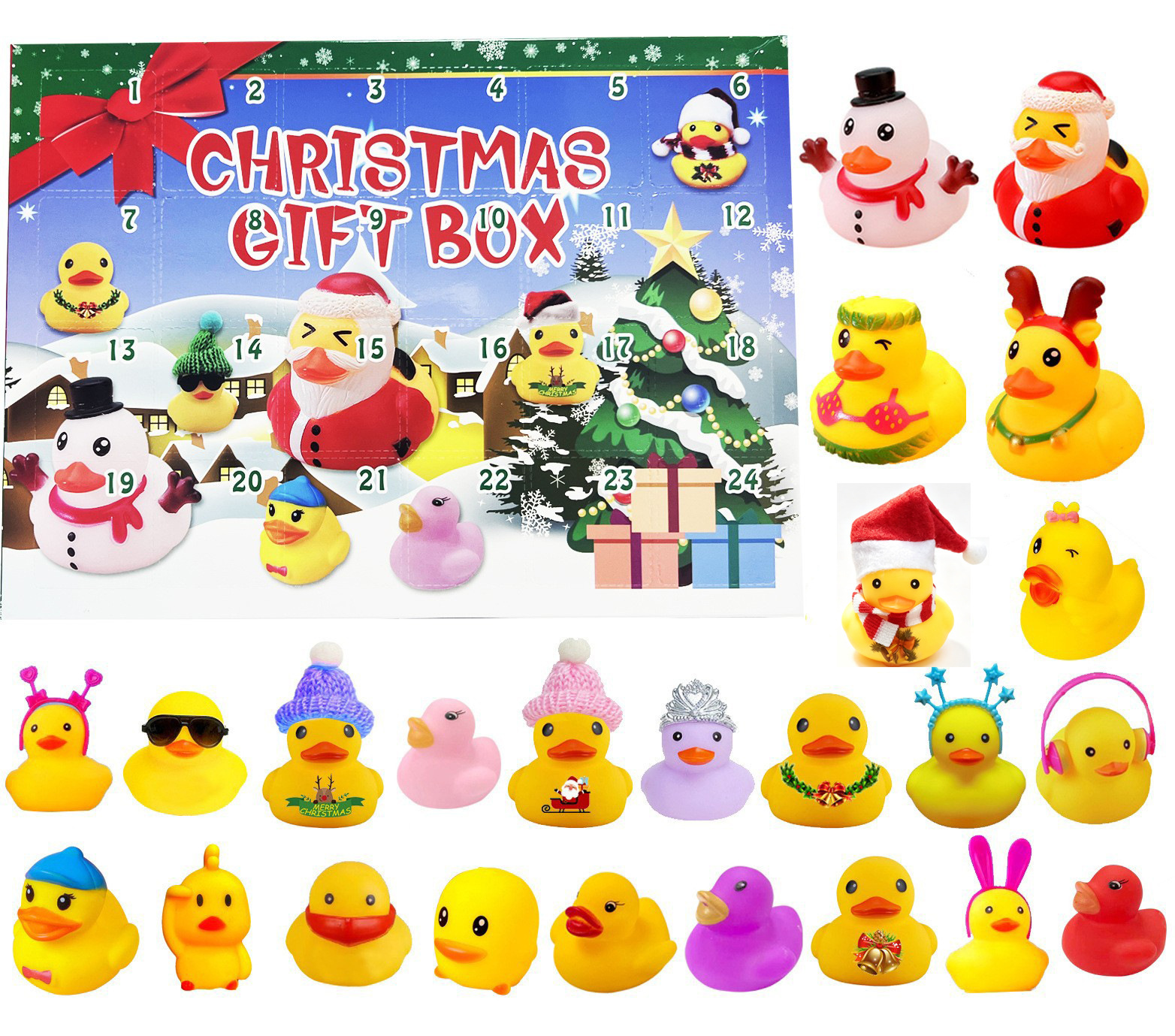 2026 new christmas blind box duck 24 pieces (green box)
