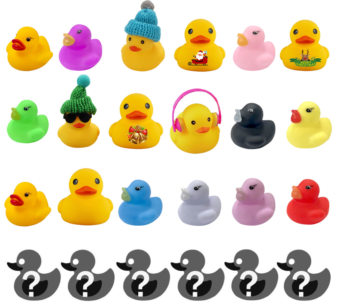 Christmas rubber duck advent calendar -18 ducks B