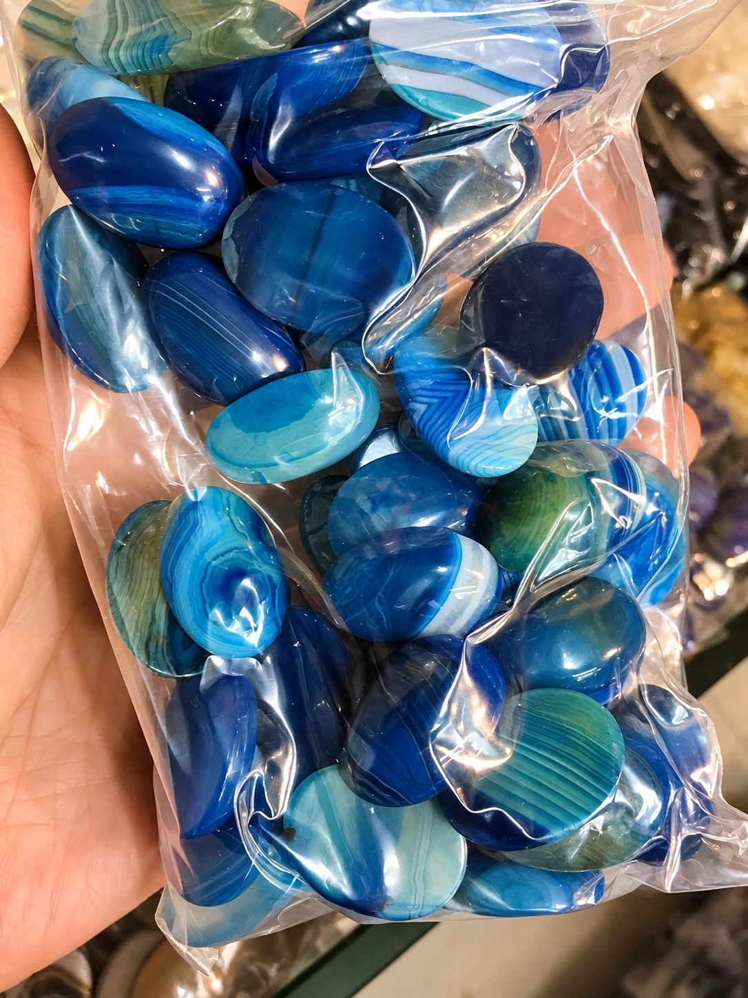 Blue striped agate