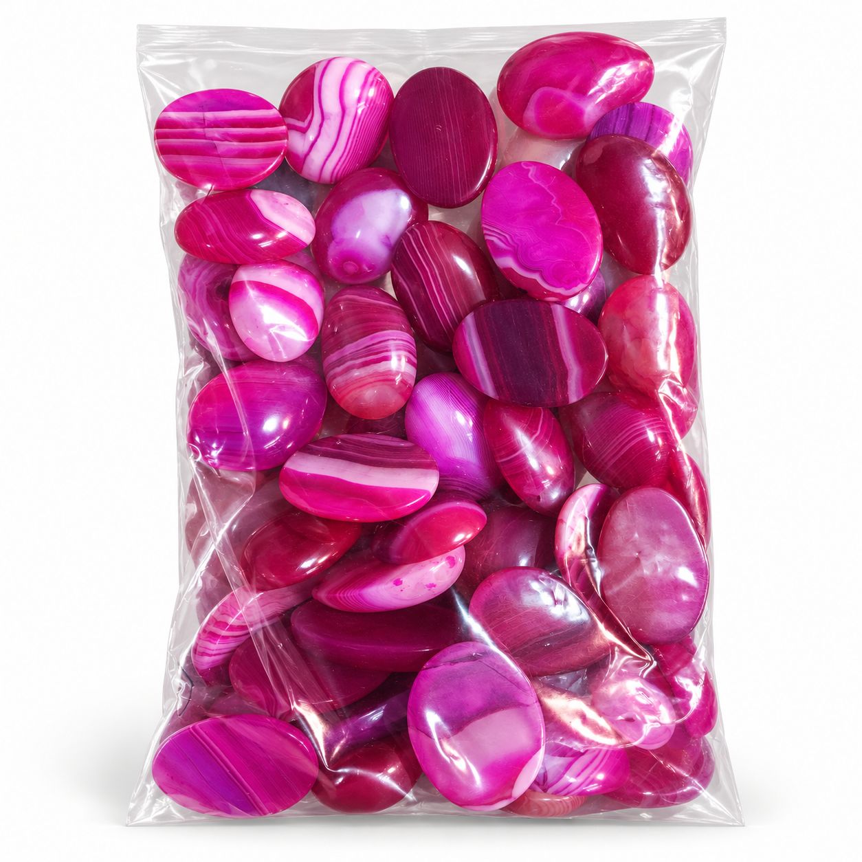 Rose striped agate