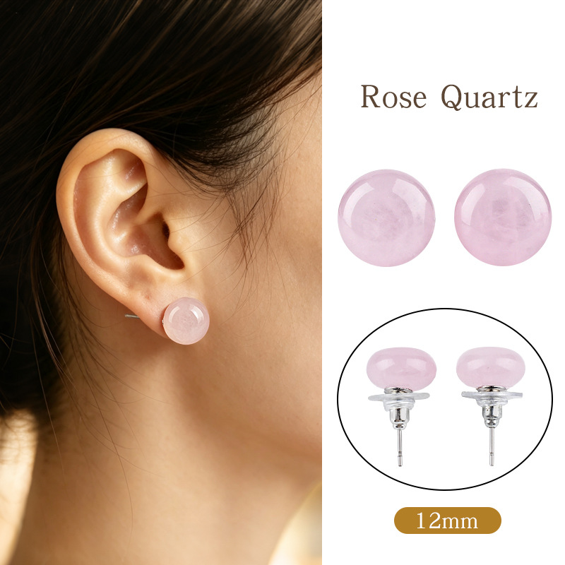 Pink crystal earrings