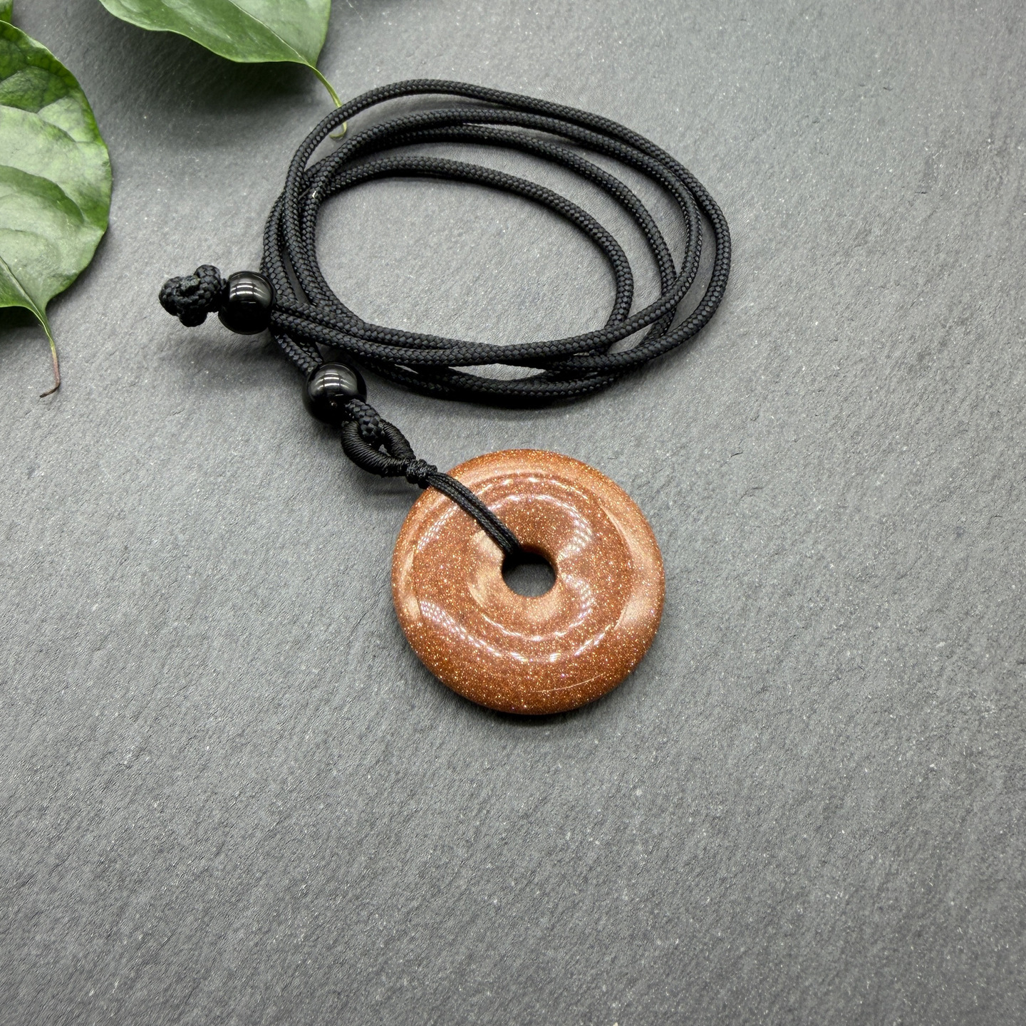 A piece of red gold sand