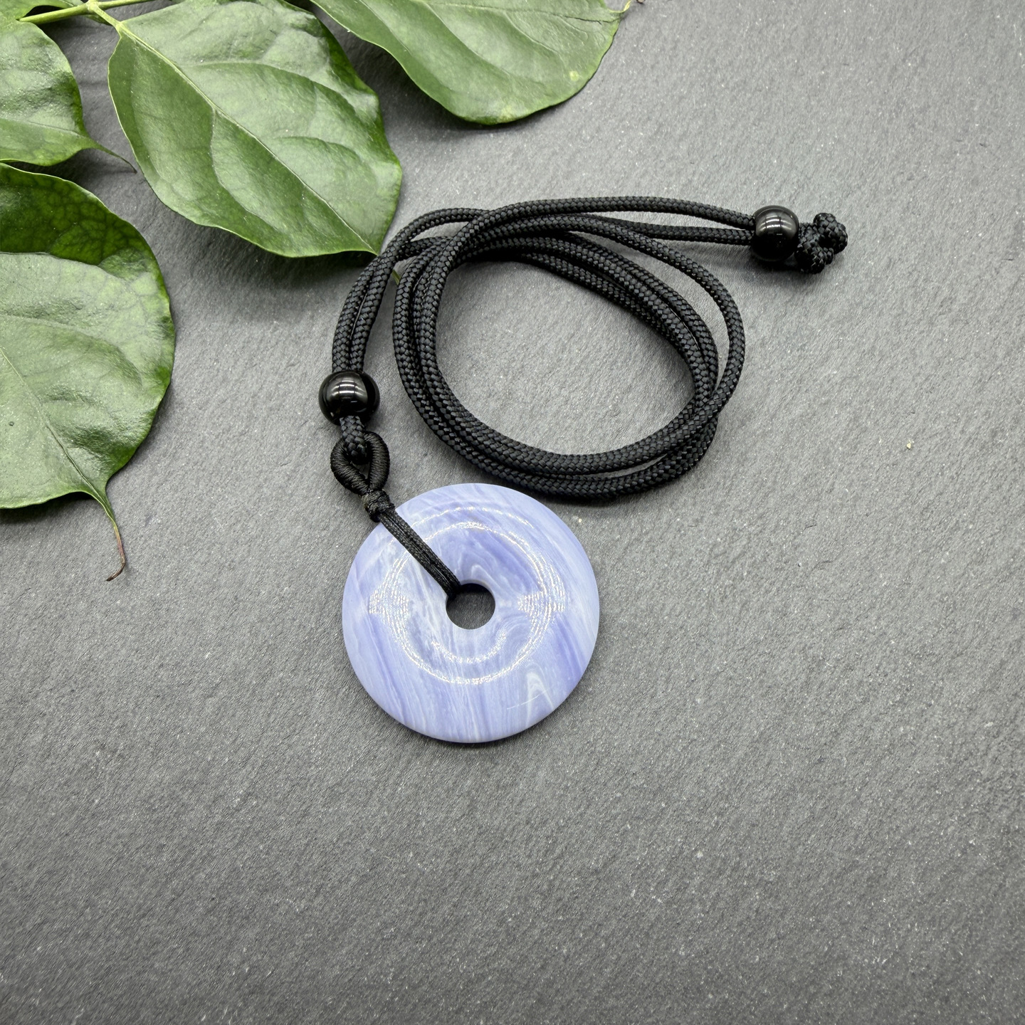A piece of blue veined agate