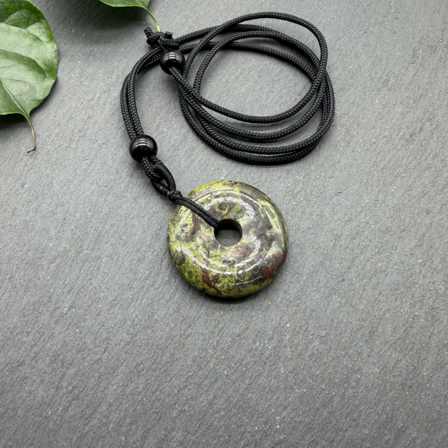 A piece of dragon blood stone