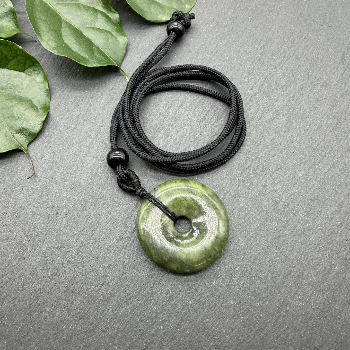 A piece of green stone