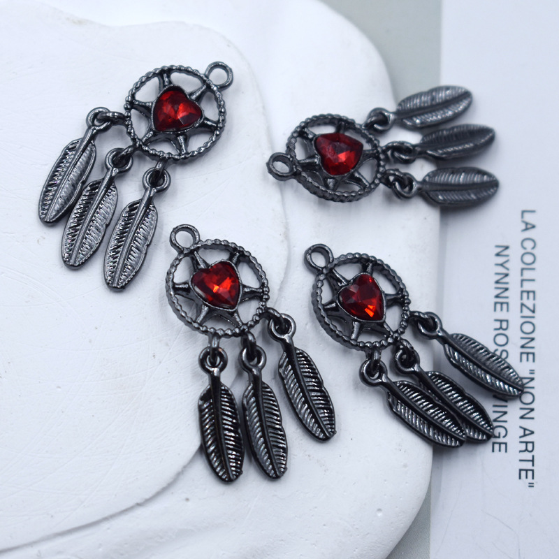 019-7 black and red star 14*34mm/2.7g
