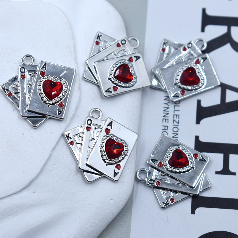 019-10 white and red poker 24*25mm/3.2g