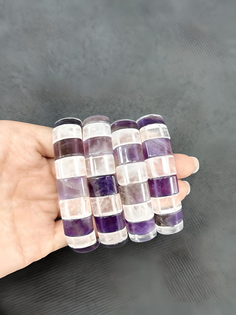 Amethyst white crystal with (flawed
