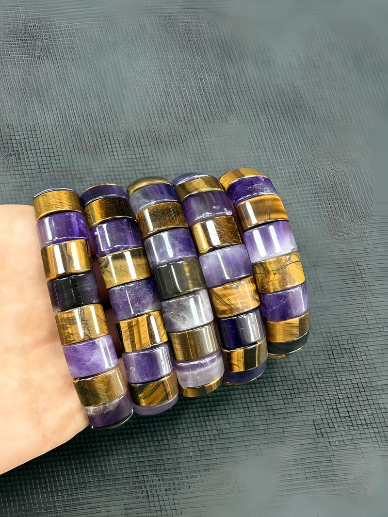 Tiger stone amethyst (with flaws)