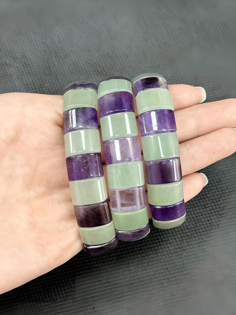 Green aventurine amethyst (with flaws)