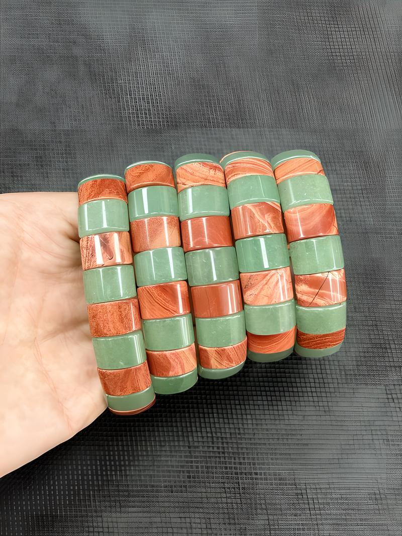 Red stone green aventurine (with flaws