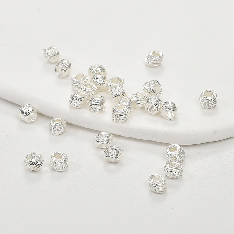 10# silver woven beads [1]]
