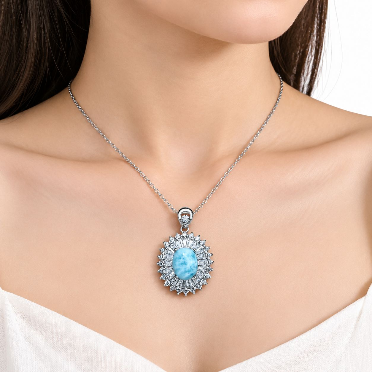 Larimar 23*18.5mm