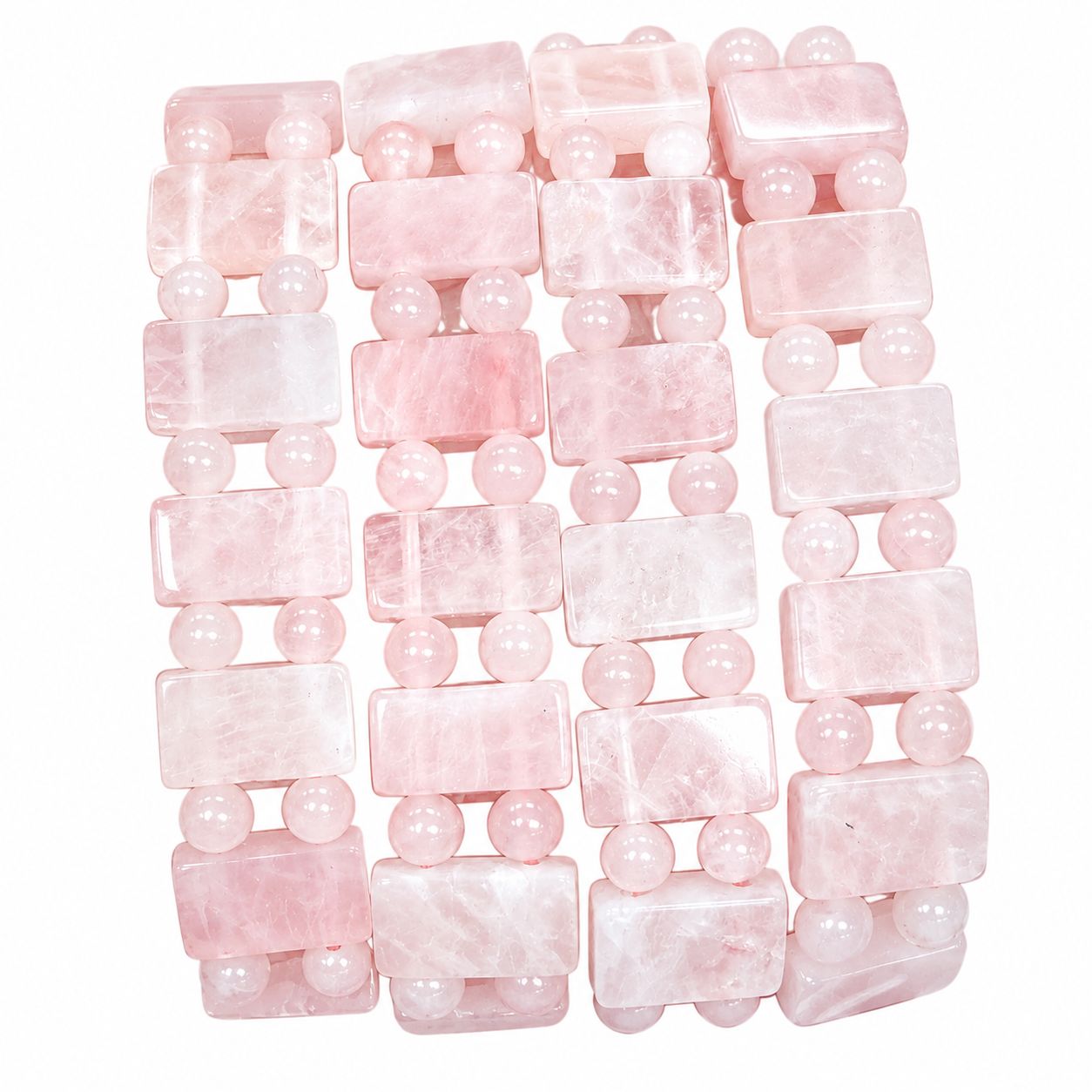 Natural pink crystal hand sign