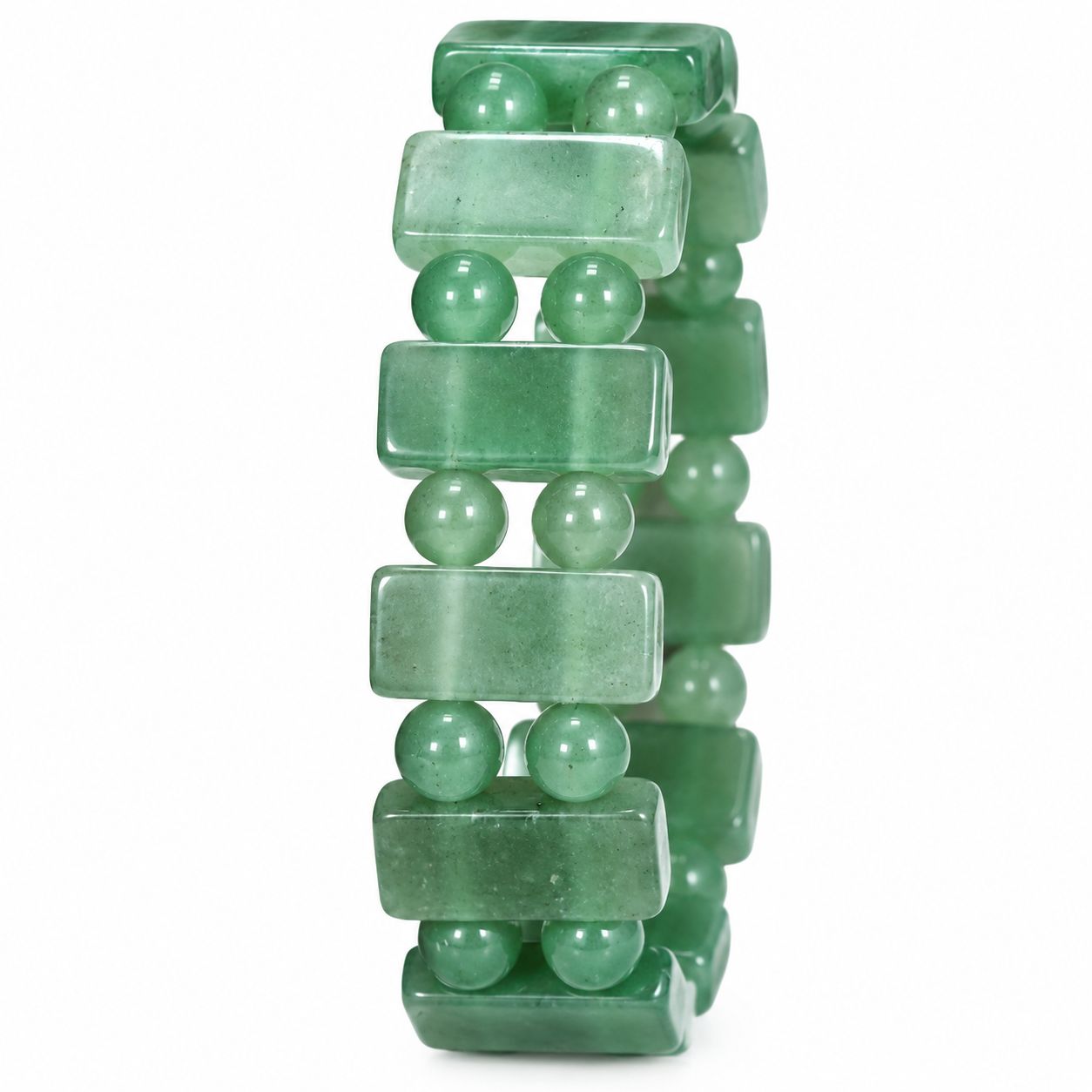 Natural green aventurine hand sign