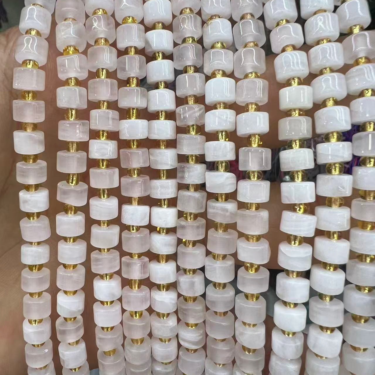 Natural pink jade
