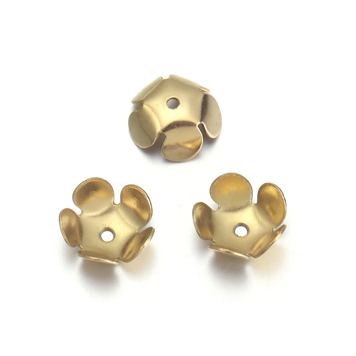 Semi-spherical gold 8mm