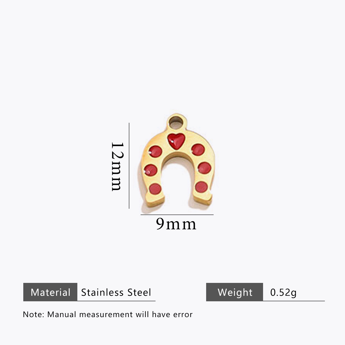 Christmas oil drop cut pendant-gold l