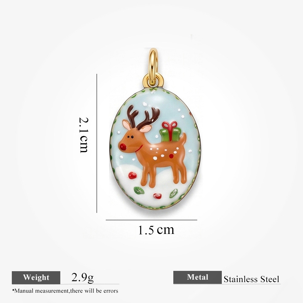 Oval Elk Pendant