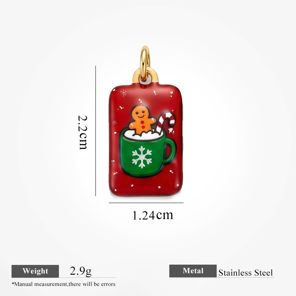 Rectangular candy man pendant