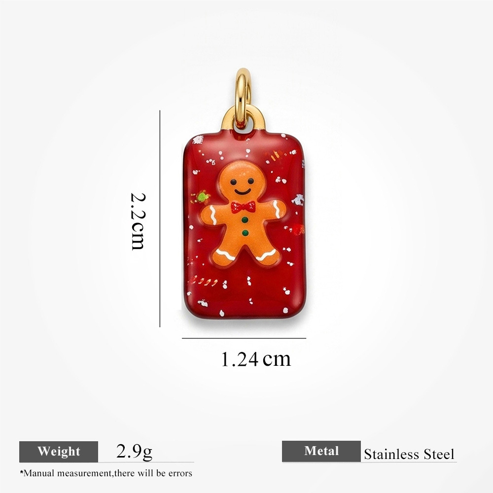 Rectangular Cookie Man Pendant