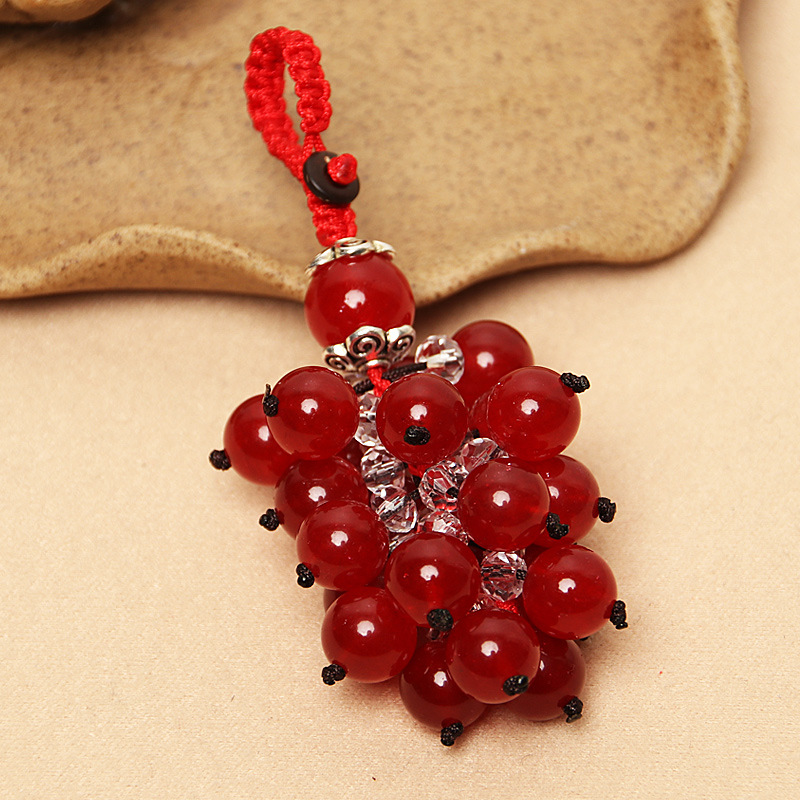 Red Chalcedony Beads-Live Deduction