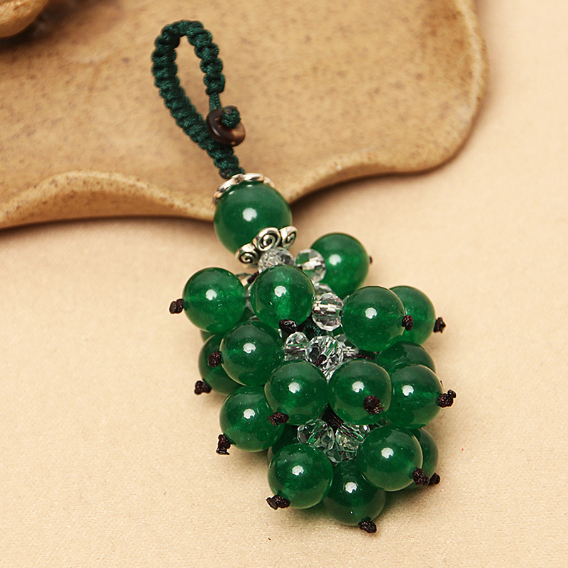 Green Chalcedony Beads-Live Deduction