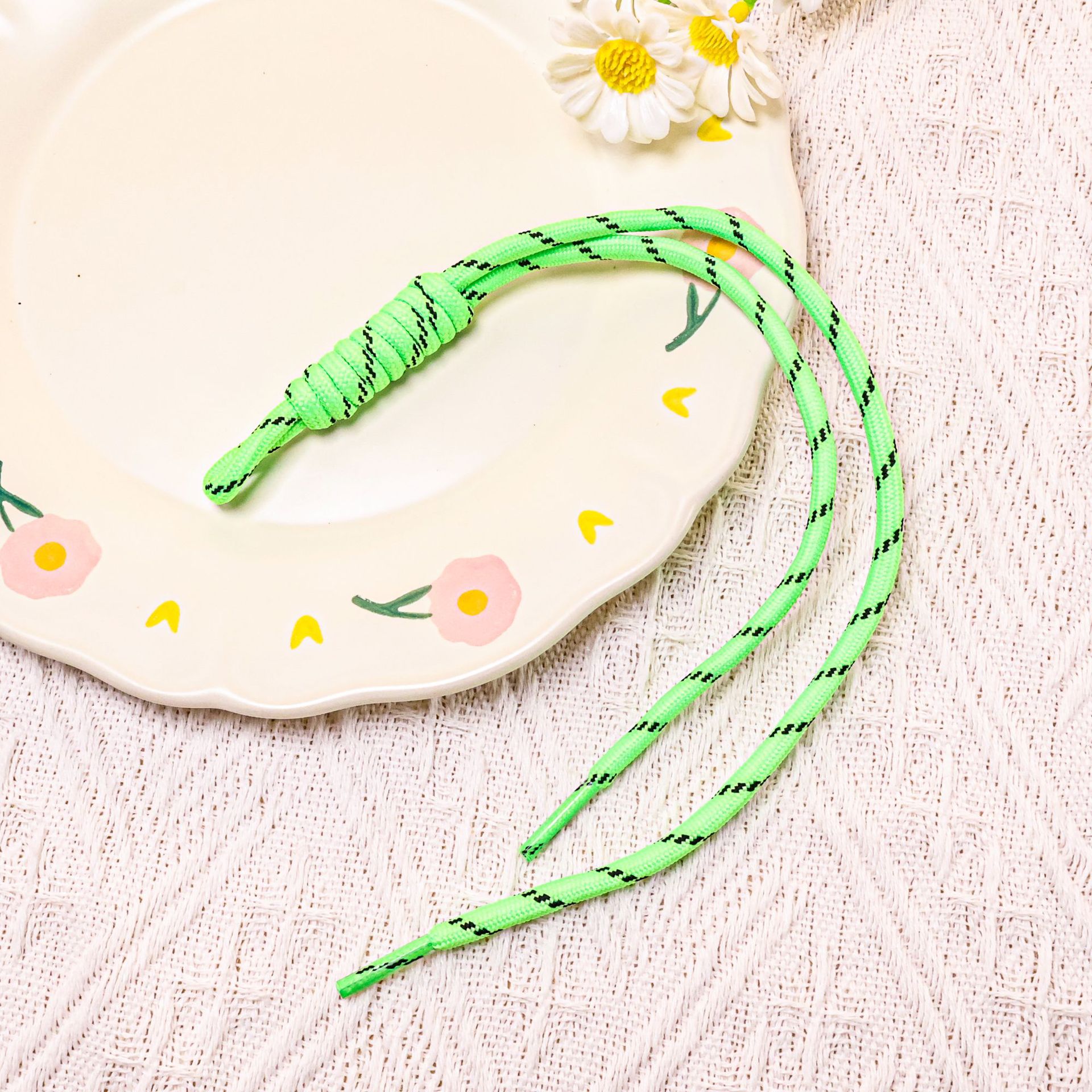 [Light Green] Colored Lace Double-Strand Cord