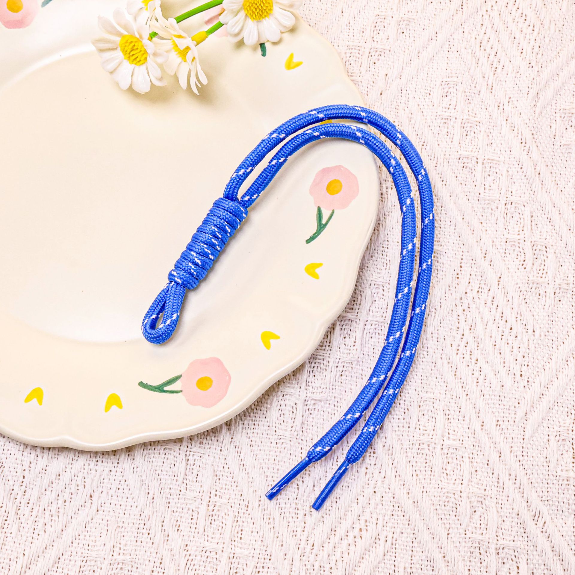 [Deep Blue] Colored Lace Double-Strand Cord