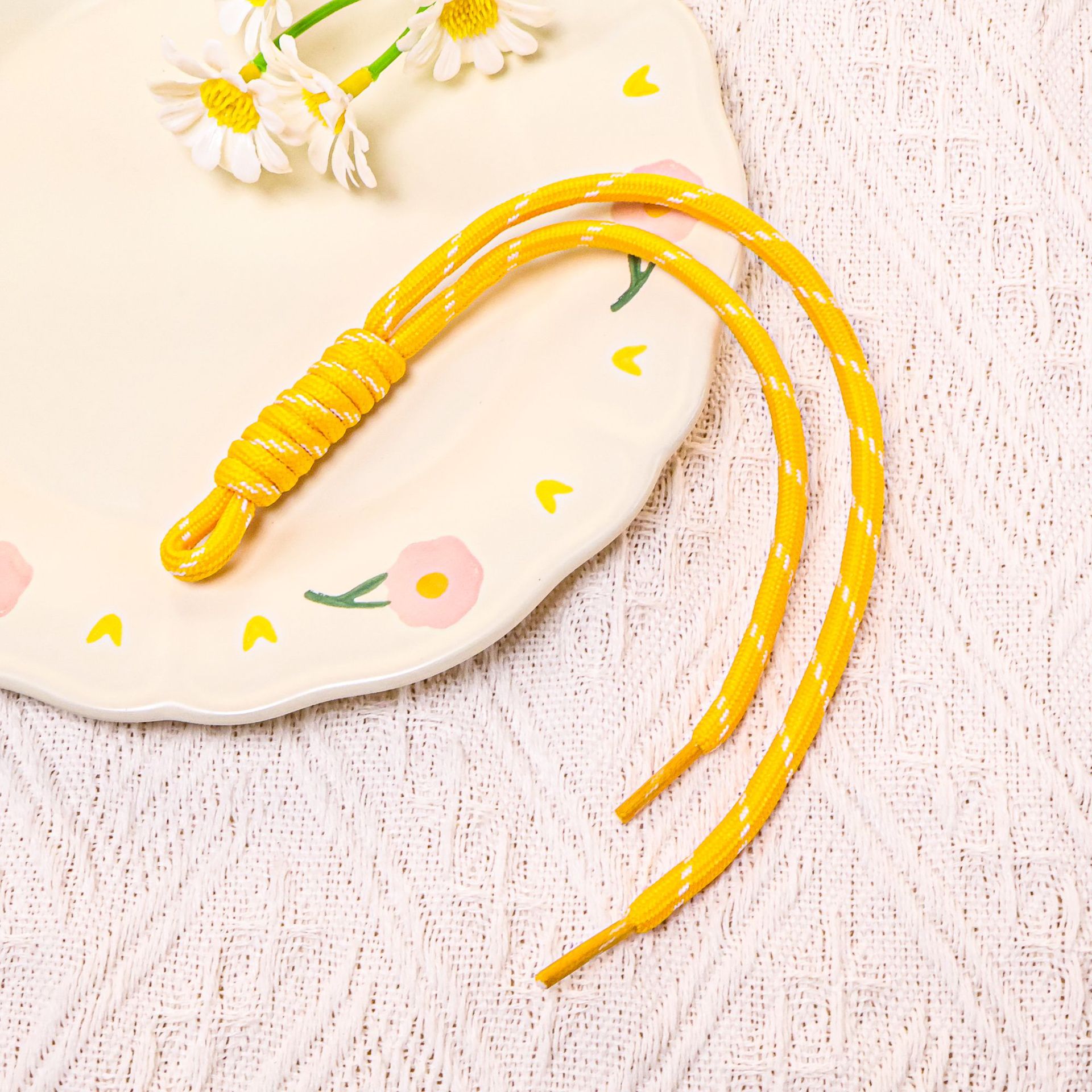 [Turmeric] Colored lace double-strand rope