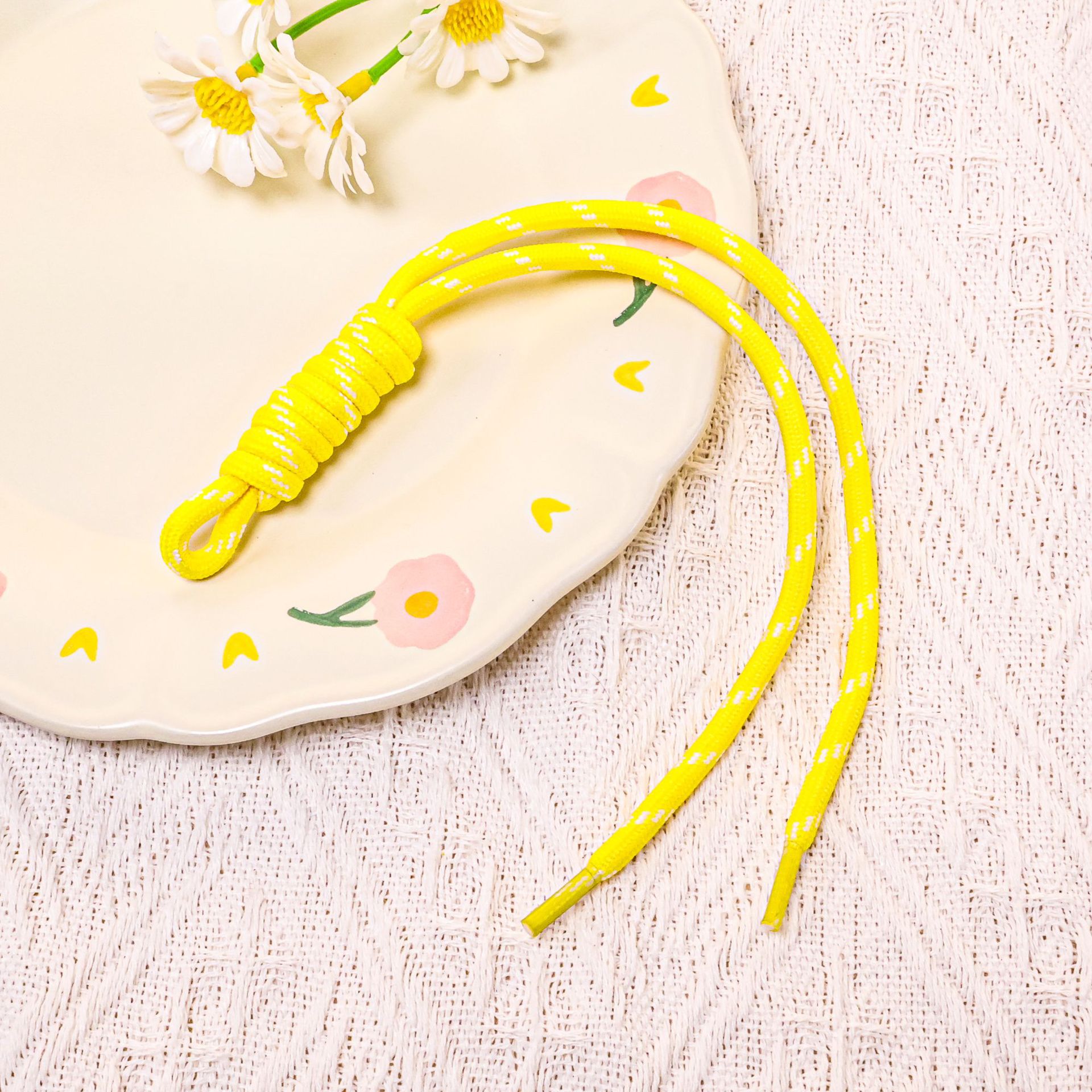 [Deep Yellow] Colored Lace Double-Strand Cord