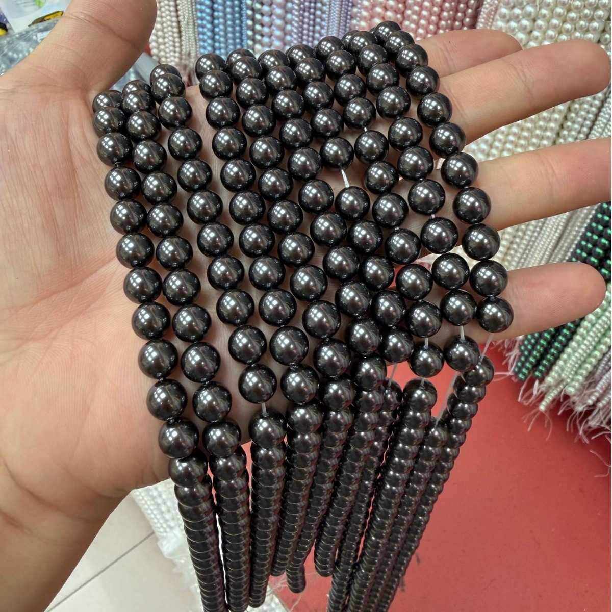 7A High-Quality Imitation Swarovski Pearls (Silver White)