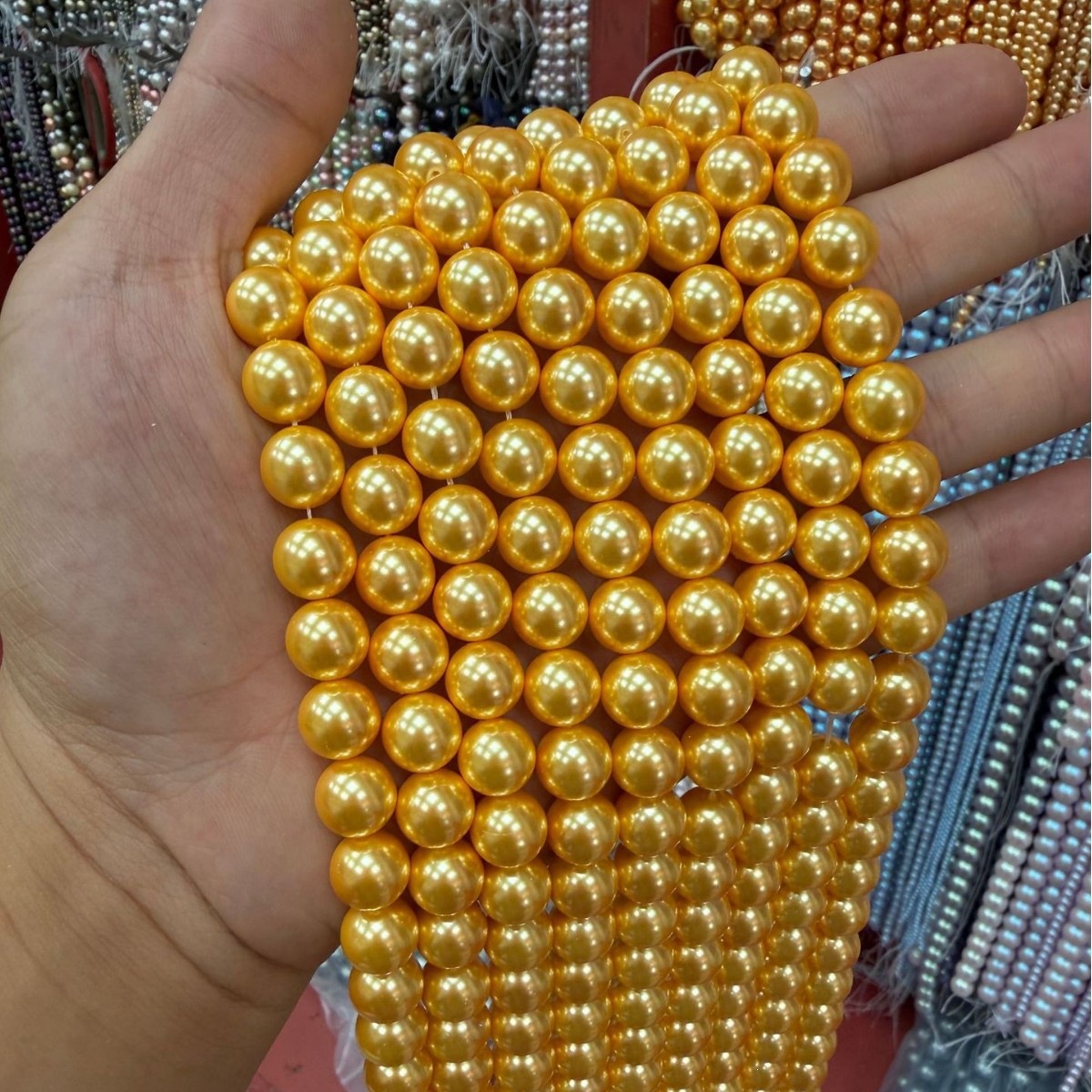 7A high-quality imitation Swarovski pearls (color 4)