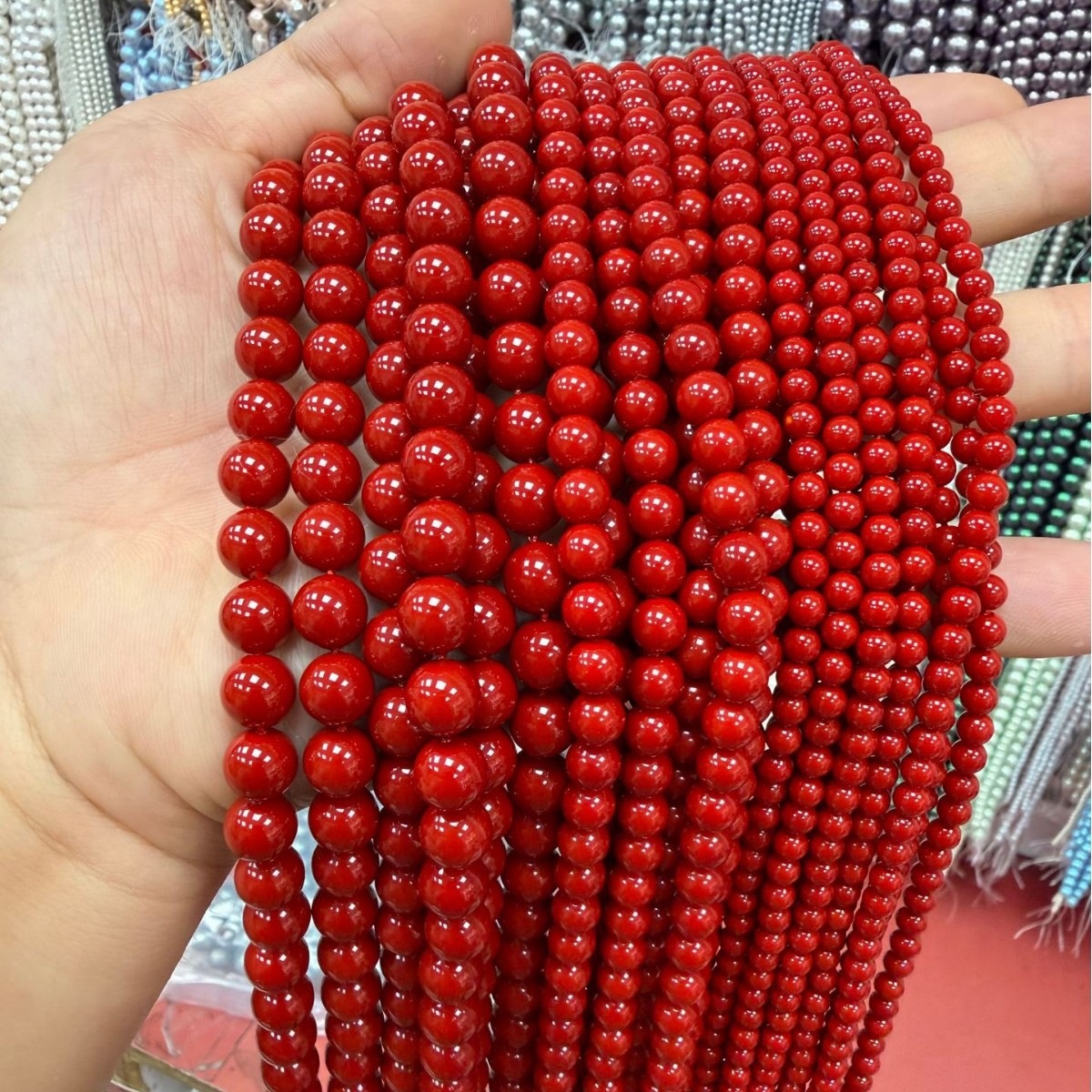 7A high-quality imitation Swarovski pearls (color 9)