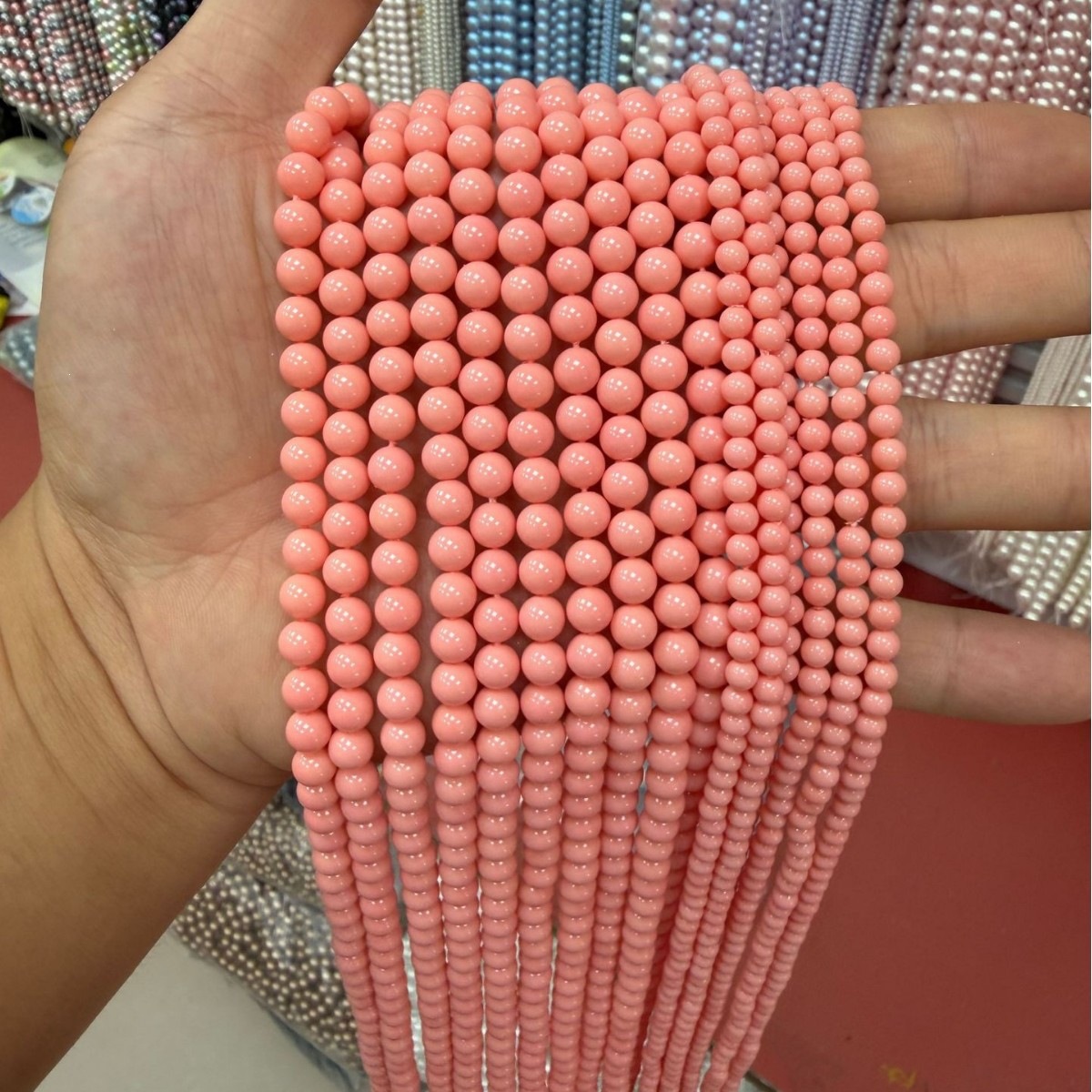 7A high-quality imitation Swarovski pearls (Image color 12)