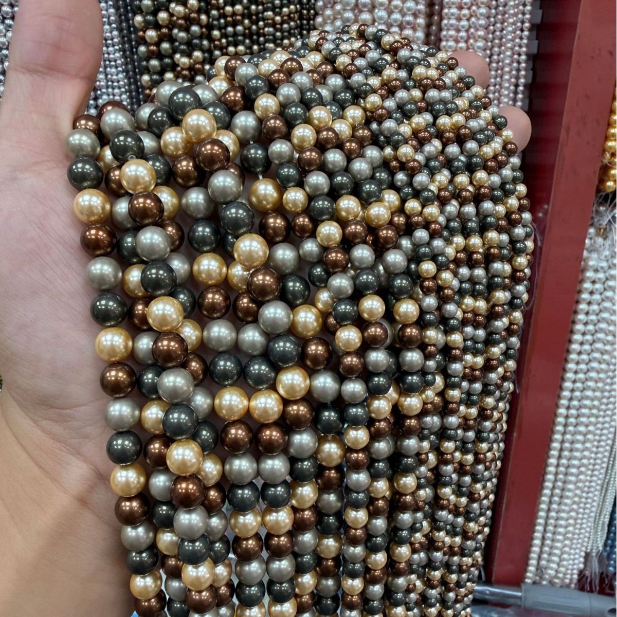 7A high-quality imitation Swarovski pearls (Image color 14)