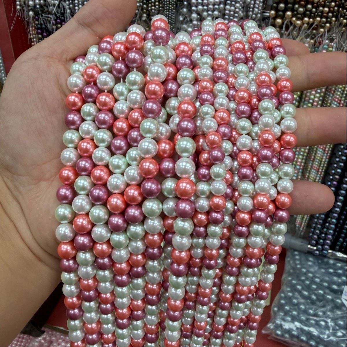 7A high-quality imitation Swarovski pearls (Image color 19)