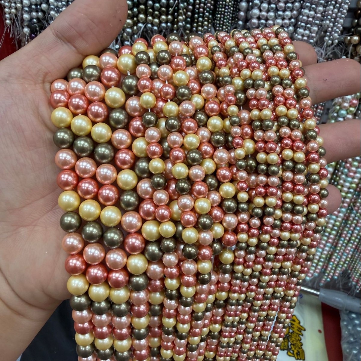 7A high-quality imitation Swarovski pearls (Image color 22)