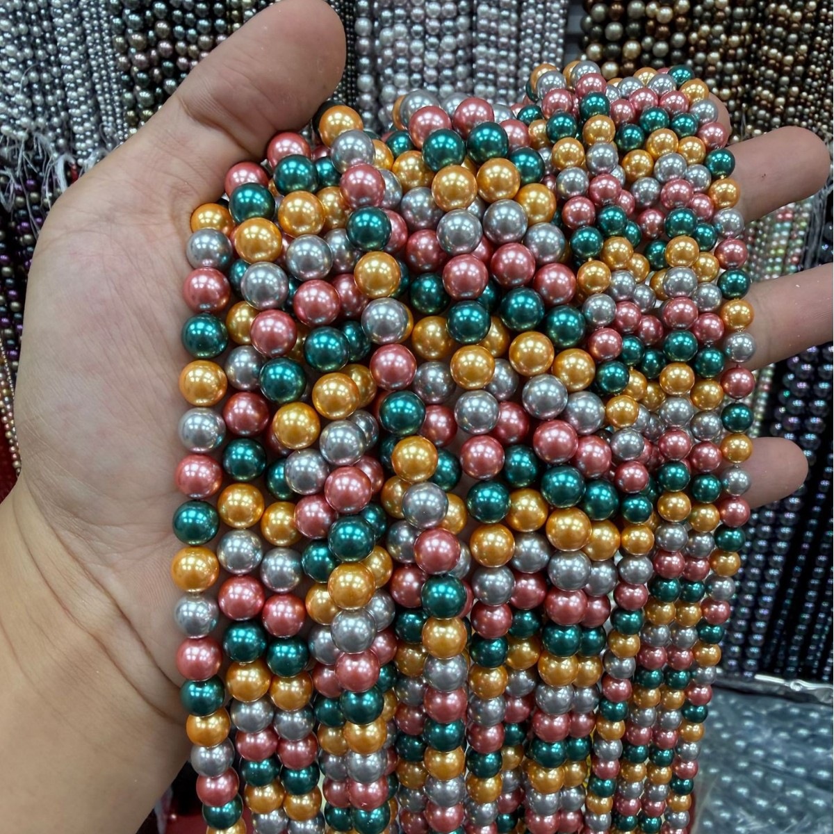 7A high-quality imitation Swarovski pearls (color 30)