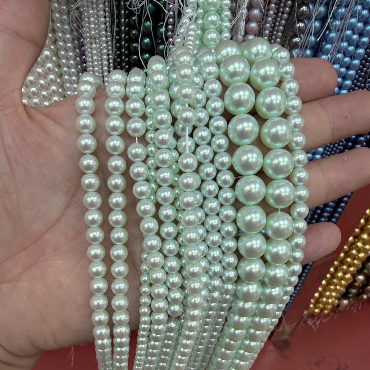 7A High-Quality Imitation Shijia Pearl (Light Green)