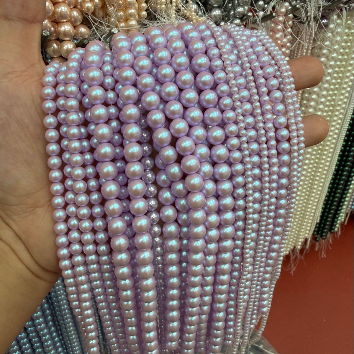 7A High-Quality Imitation Swarovski Pearl (Lavender Purple)