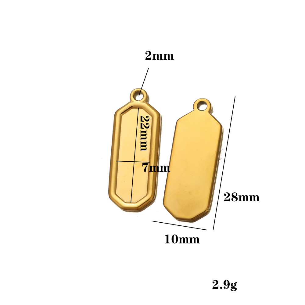 Gold base – 22mm long, 7mm wide