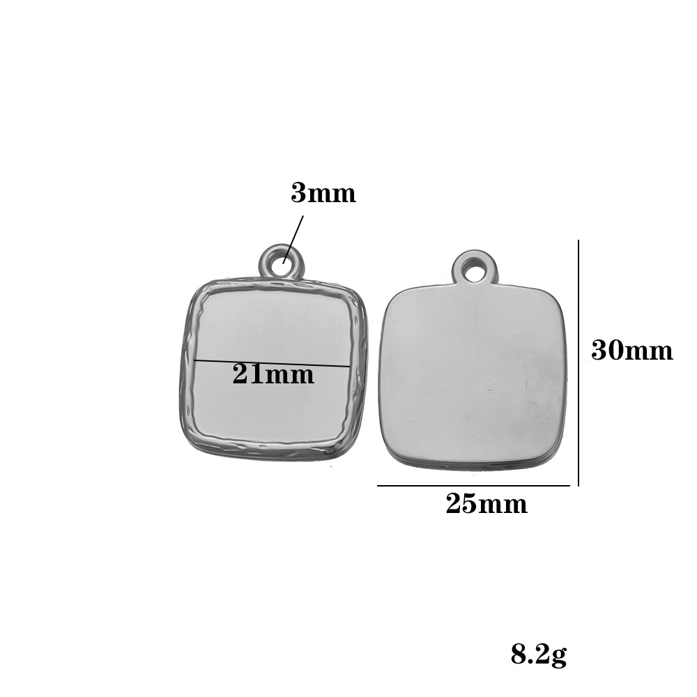 Steel-colored base plate A - 21mm wide