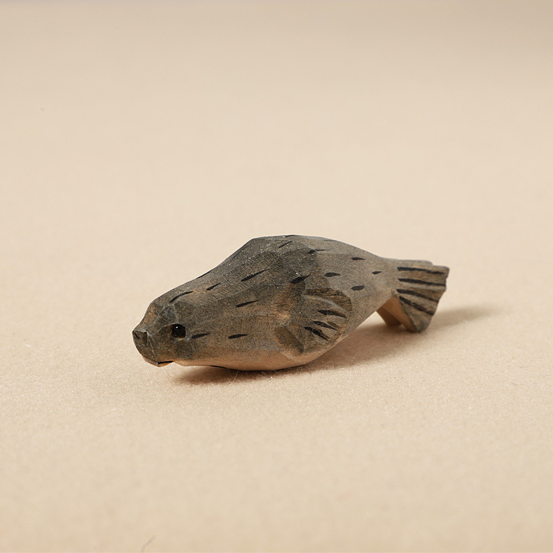 Wooden carved seal - ornament style