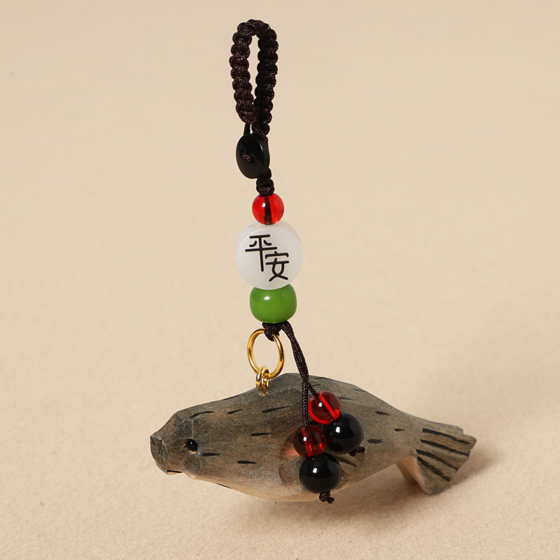 Wooden carved seal - peace & prosperity edition