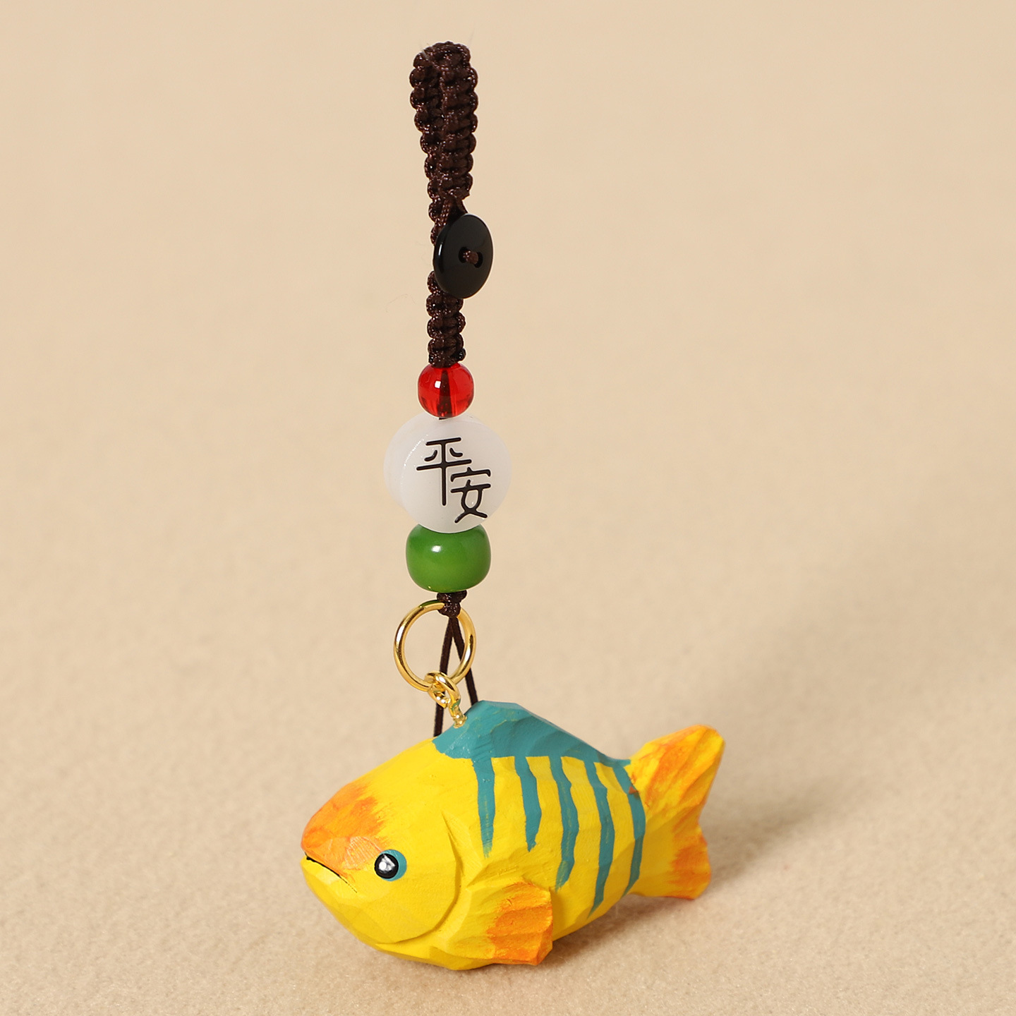 Wood carving tropical fish-safe style