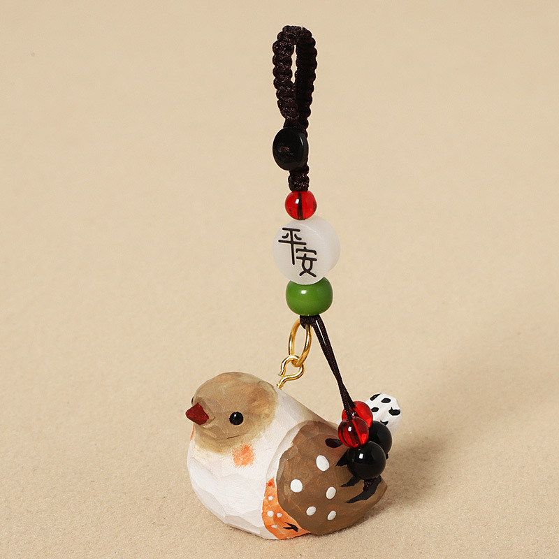 Wood carving small pearl bird-safe style