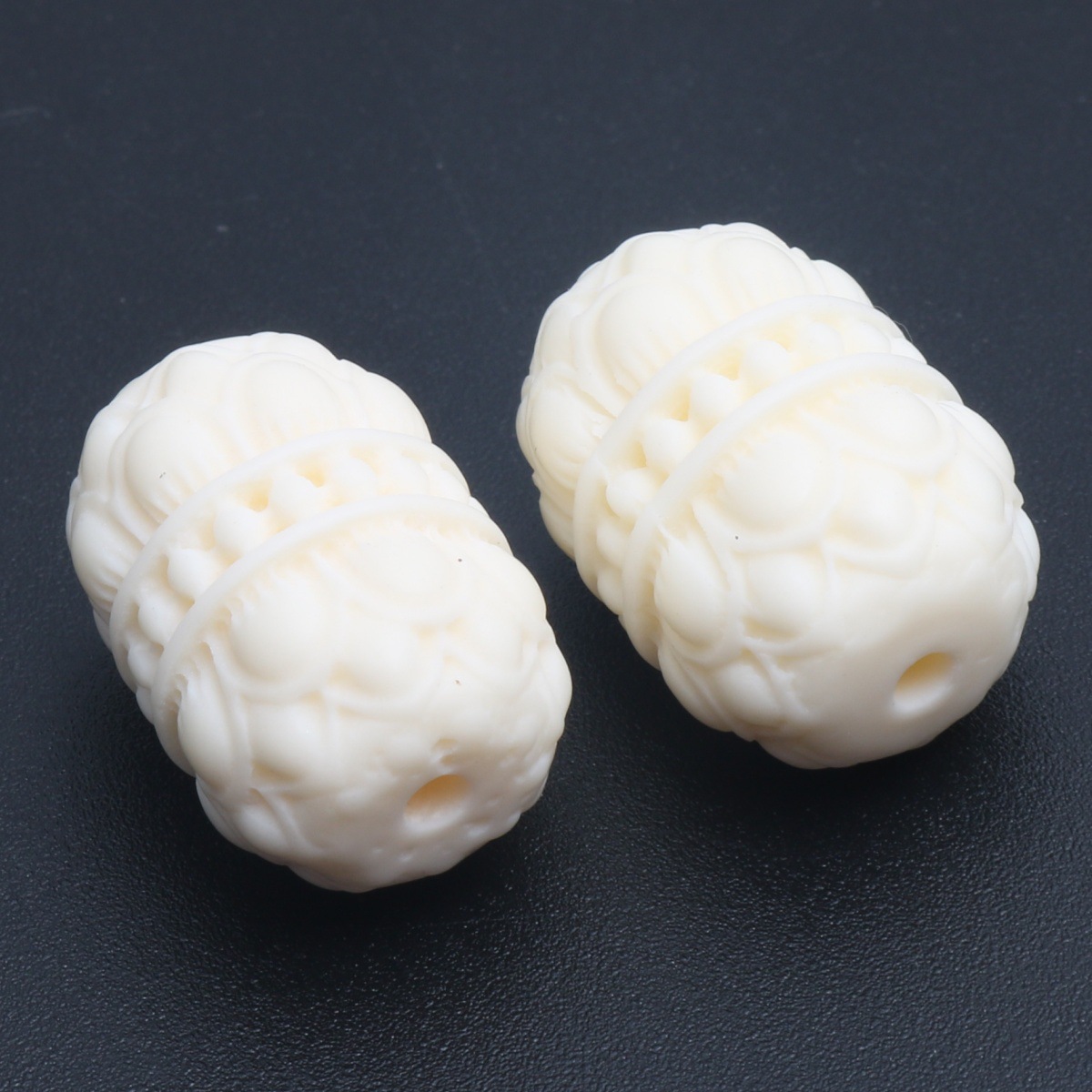 Lotus barrel beads 13x19mm (pack of 10)