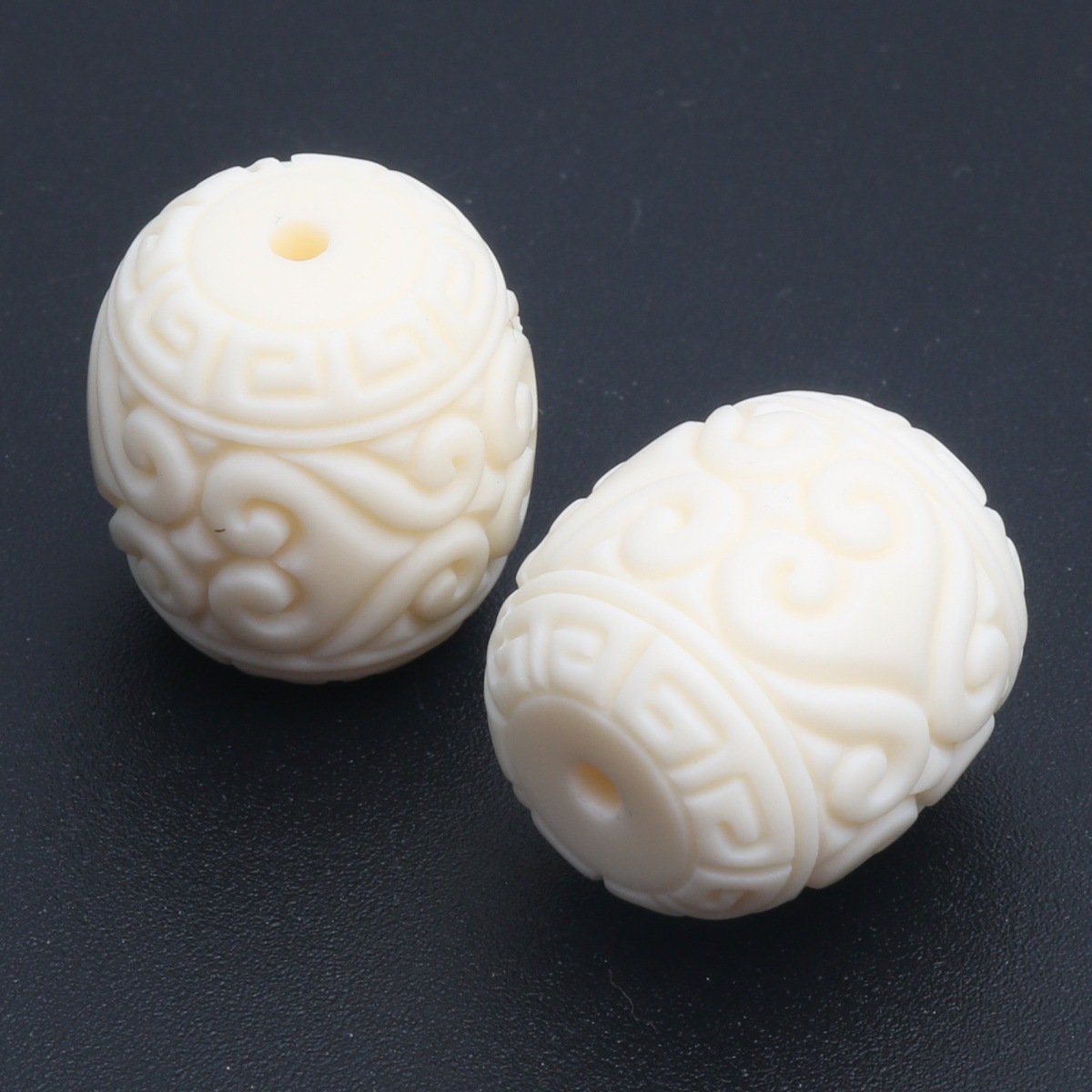 Lotus barrel beads 13x19mm (pack of 10)