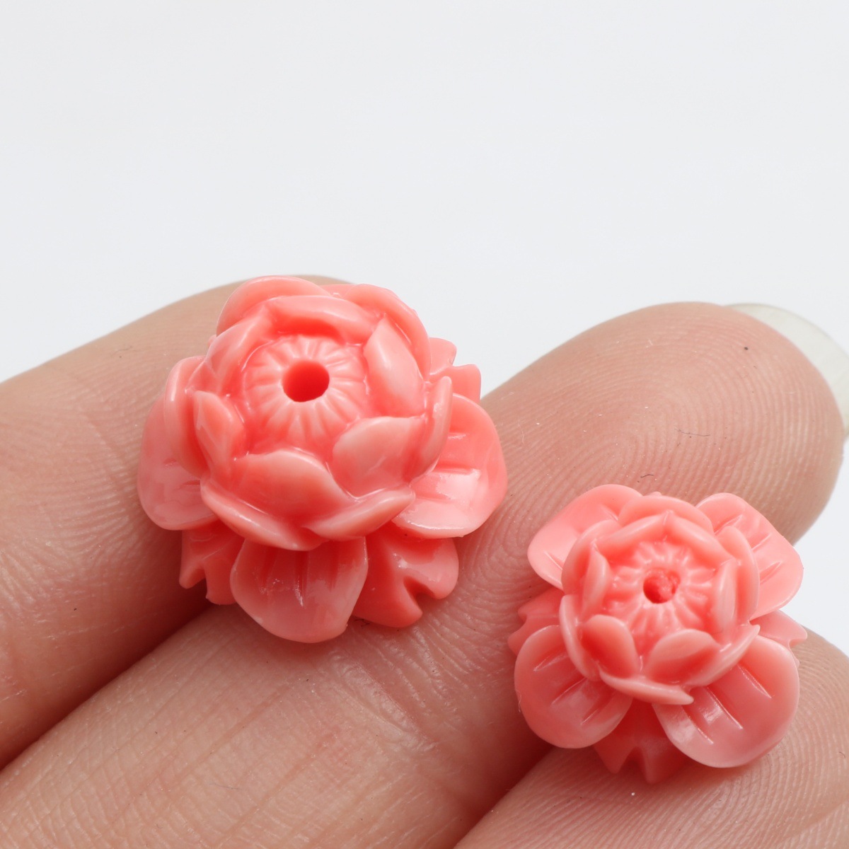 Watermelon red lotus stand 8*12mm